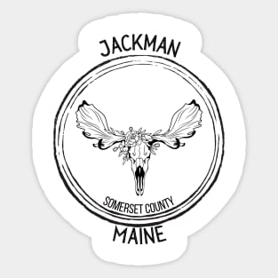 Jackman Maine Moose Sticker